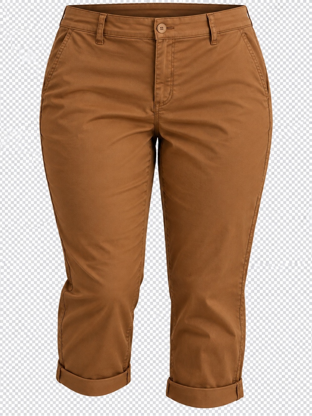 Torrid Women’s Cropped Chino Pants in Rusty- Brown - Classic Fit
